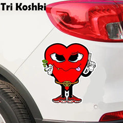 Accessories Tri Koshki KCS705 The Love Mafia Funny Car Sticker PVC Decals Motorcycle Accessories Sticker on Car Bumper Laptop Wall - Fashionner