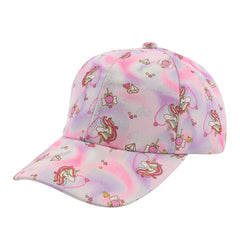 kids Children's Hat Outdoor Kids Baseball Cap Boy Fashion Rainbow Unicorns for Girls Kids Sun Hat Adjustable Tennis Cap gorra niños - Fashionner