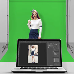 Photoshoot Green Screen Background for Photography Photo Booth Backdrop for Photoshoot Background Screen Video Recording Parties Curtain - Fashionner