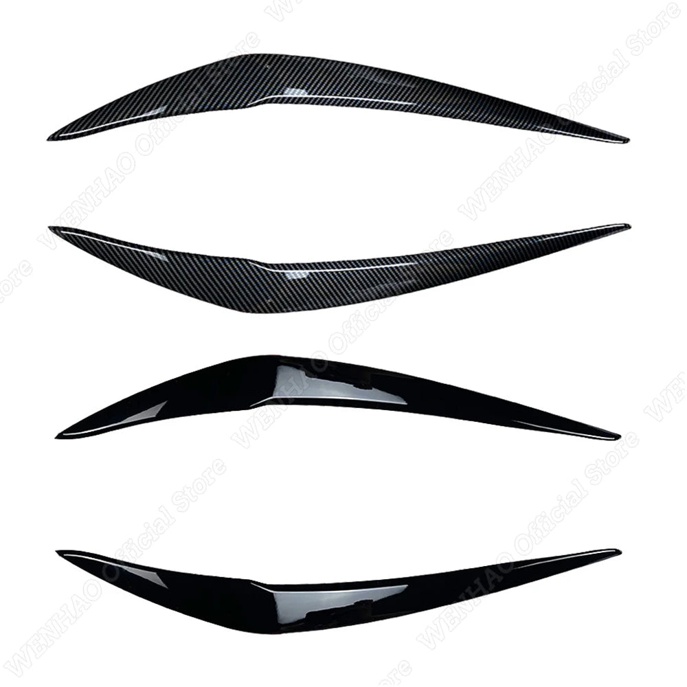 Accessories 2pcs ABS Gloss Evil Headlight Eyebrows Eyelid for BMW 1er F20 F21 Facelift 116i 118i 120i 125i M135i M140i 2015-2019 Accessories - Fashionner