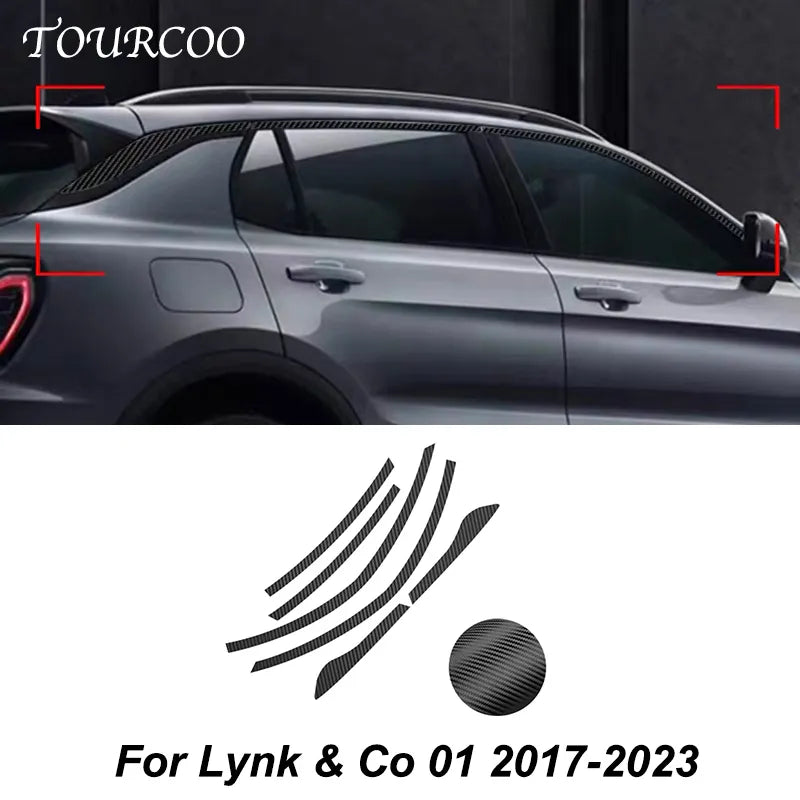 Accessories For Lynk & Co 01 2017-2023 Car Window Edge Decoration Car Sticker Body Exterior Decoration Modification Sticker Accessories - Fashionner