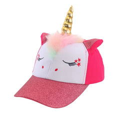 kids Children's Hat Outdoor Kids Baseball Cap Boy Fashion Rainbow Unicorns for Girls Kids Sun Hat Adjustable Tennis Cap gorra niños - Fashionner