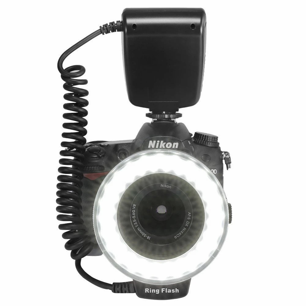 Macro Ring Speedlight Flash Deals Camera Flash Light Photography LED Speedlite Video Lighting Camara Flashes Accessories Photo - Fashionner