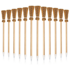 Party 40 Pcs Witch Broom Pencils for Halloween Broomstick Ballpoint Pencils Halloween Party Favors Witch Broom Prop Writing - Fashionner