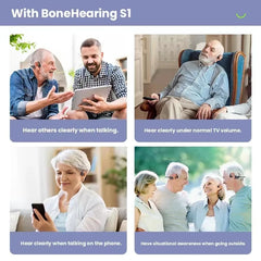 elders Bone Conduction Hearing Aid Noise Cancellation Design Bluetooth Wireless IPX5 Waterproof Headphones Designed the Elderly - Fashionner