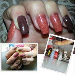 Newspaper Splice Theme Image Transfer Template Letters Story Stamping Plates Polish Printing Stencils Manicure /12*6cm 5.5*5.5cm - Fashionner