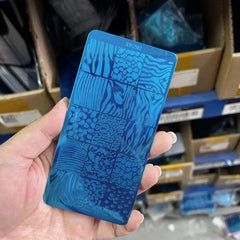 Newspaper Splice Theme Image Transfer Template Letters Story Stamping Plates Polish Printing Stencils Manicure /12*6cm 5.5*5.5cm - Fashionner