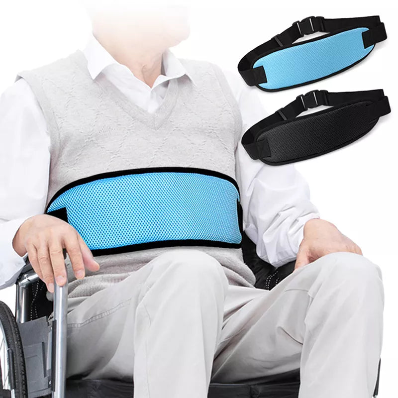 elders Wheelchair Seats Belt Adjustable Safety Harness Fixing Breathable Brace for the Elderly Patients Restraints Straps Brace Support - Fashionner