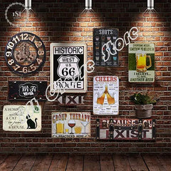 Pub Personalized Skull West Coast Choppers Photos Graphic Tin Sign Poster Home Pubs & Bars Poster Wall Art Poster Coffee Garden - Fashionner