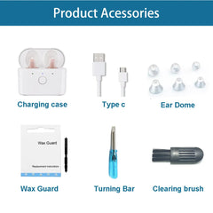 elders 2023 Best Hearing Aids C420 Rechargeable Invisible For Deafness Elderly Adjustable Micro Wireless Hearing Aid Sound Amplifier - Fashionner
