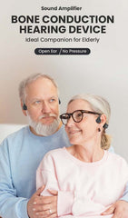 Bone Conduction Hearing Aid Noise Cancellation Design Bluetooth Wireless IPX5 Waterproof Headphones Designed the Elderly - Fashionner