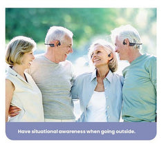 Bone Conduction Hearing Aid Noise Cancellation Design Bluetooth Wireless IPX5 Waterproof Headphones Designed the Elderly - Fashionner