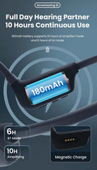 elders Bone Conduction Hearing Aid Noise Cancellation Design Bluetooth Wireless IPX5 Waterproof Headphones Designed the Elderly - Fashionner