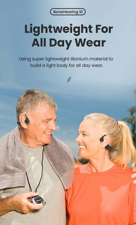 elders Bone Conduction Hearing Aid Noise Cancellation Design Bluetooth Wireless IPX5 Waterproof Headphones Designed the Elderly - Fashionner