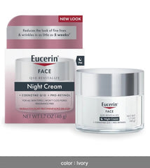 Eucerins Q10 Anti-Wrinkle Night Cream Face Cream Vegan Daily Hydrating Soothing Moisturizer Vitamin Cream Night Cream