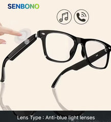 SENBONO E13 Smart AI Translation Glasses Bluetooth Wireless Call Music Outdoor AI Smart Glasses Smart Sports Sunglasses