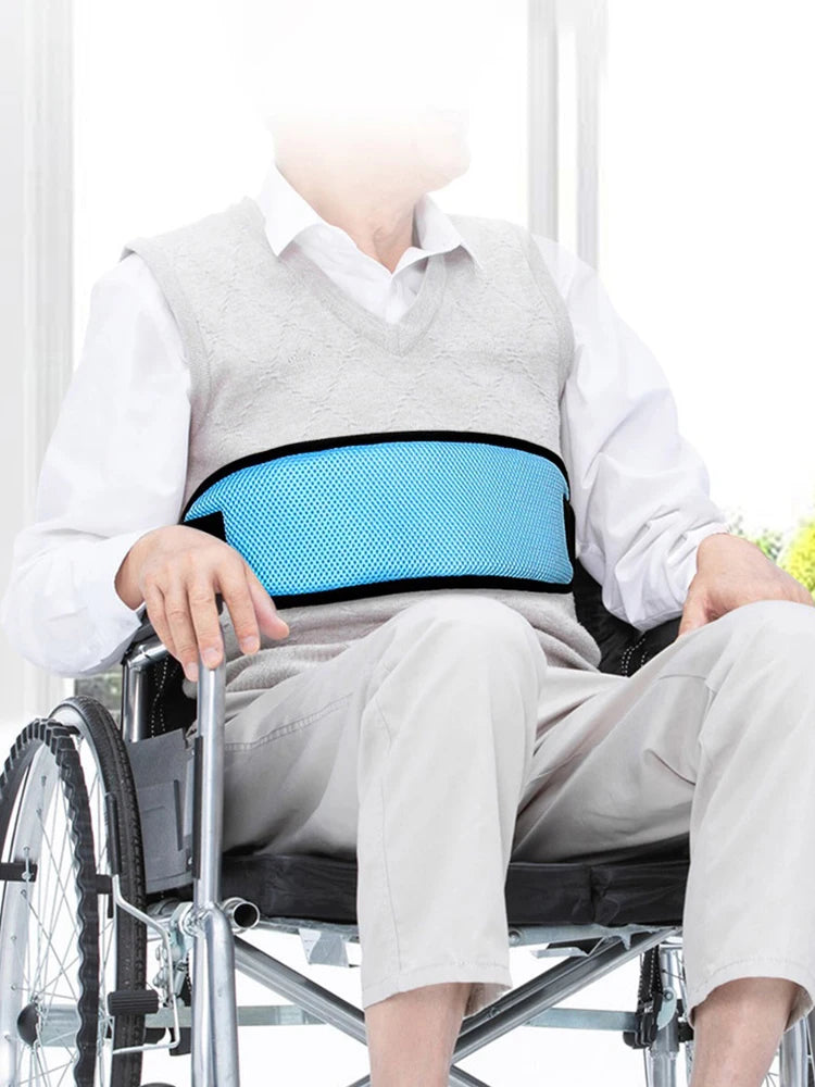 Wheelchair Seats Belt Adjustable Safety Harness Fixing Breathable Brace for the Elderly Patients Restraints Straps Brace Support - Fashionner