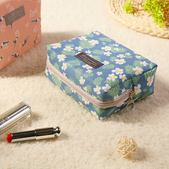 New Cosmetic Storage Bag Cute Mini Portable Carry-on Girls Toiletry Storage Bag Travel Beauty Organizer Flower Purse Makeup Bags - Fashionner