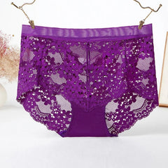 Solka Oversized Plus size Women's Lace Mesh Briefs Intimates underwears Innerwear Underpanties European Size - Fashionner