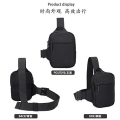 Japanese Men's Chest Bag Fashion Small Canvas Shoulder Crossbody Bags for Man Mini Cloth Sling Sport Cross Phone Male Handbag - Fashionner