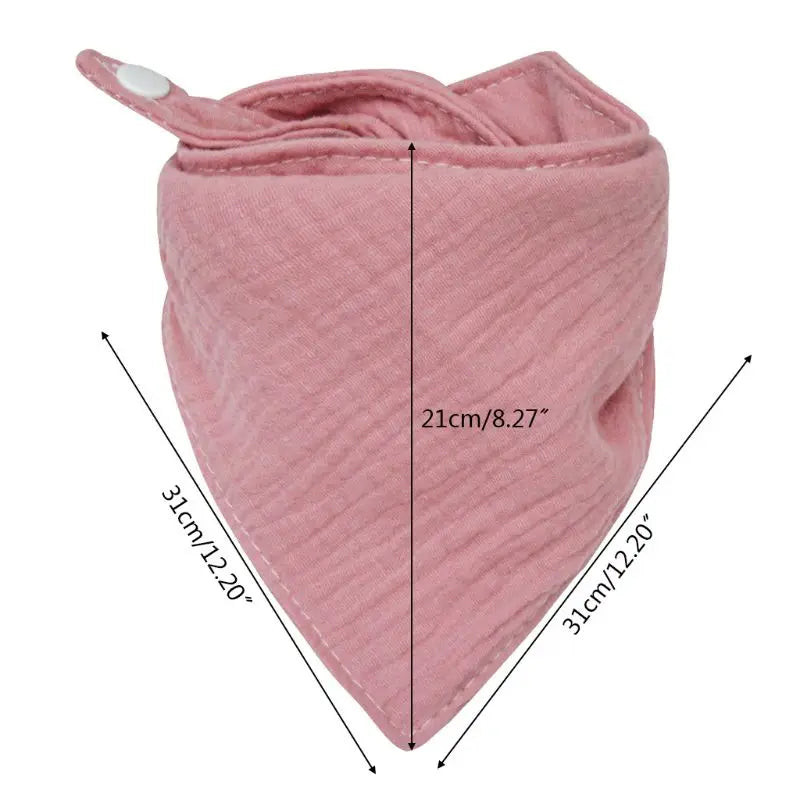 Boys Infant Cotton Bib Solid Color Triangle Scarf Feeding Saliva Towel Bandana Burp Cloth Boy Girl Babies Accessories Newborn - Fashionner