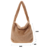 Portable Plush Handbag For Women - Fashionner
