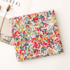 Women's Long Cotton And Linen Scarf - Fashionner