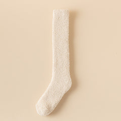 Coral Fleece Long Winter Fleece-lined Thickened Room Socks - Fashionner