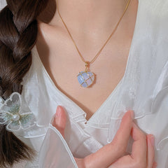 Fashion Moonstone Necklace For Cartoon Princess Love Girl Necklace Novelty Jewelry - Fashionner