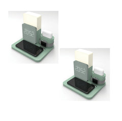 Digital LED Alarm Clock Night Light Magnetic Wireless Charger