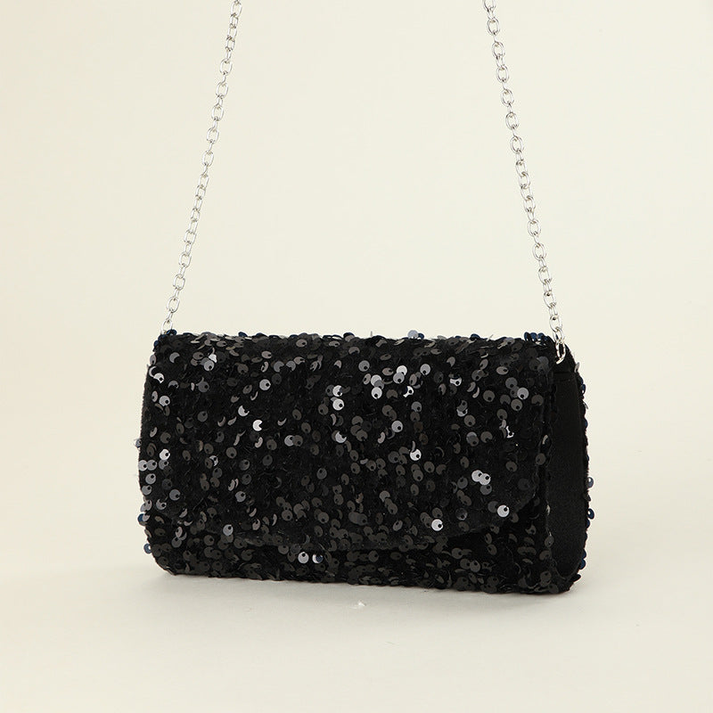 New Sequins Glitter Chain Women's Party Dinner Bag - Fashionner