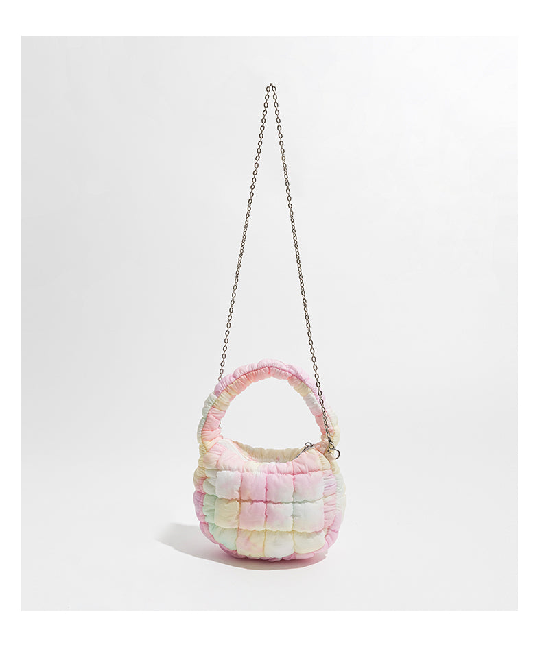 Cloud Bag Bubble Pleated Nylon Puff Handbag - Fashionner