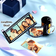 Memory Time Film Album Keychain Creative