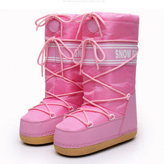 Ski Space Boots Fashion Round Toe Mid-calf Women - Fashionner