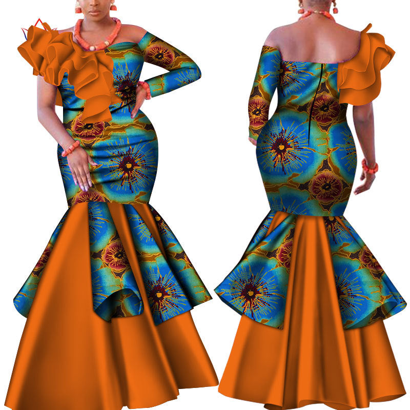 Wedding Party Dresses Traditional African Costumes - Fashionner
