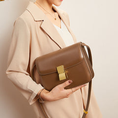 Women's Retro Leather Shoulder Messenger Bag - Fashionner