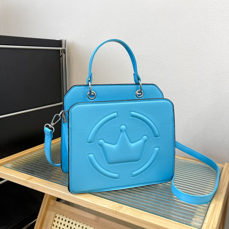 Women's Shoulder Bag Embossed Simple Cross-border PU Soft Leather Textured - Fashionner