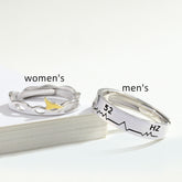 Couple Fashion Sterling Silver Ring