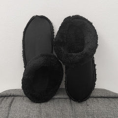 Women's Plush Liner Thermal Cotton Slippers Sets - Fashionner