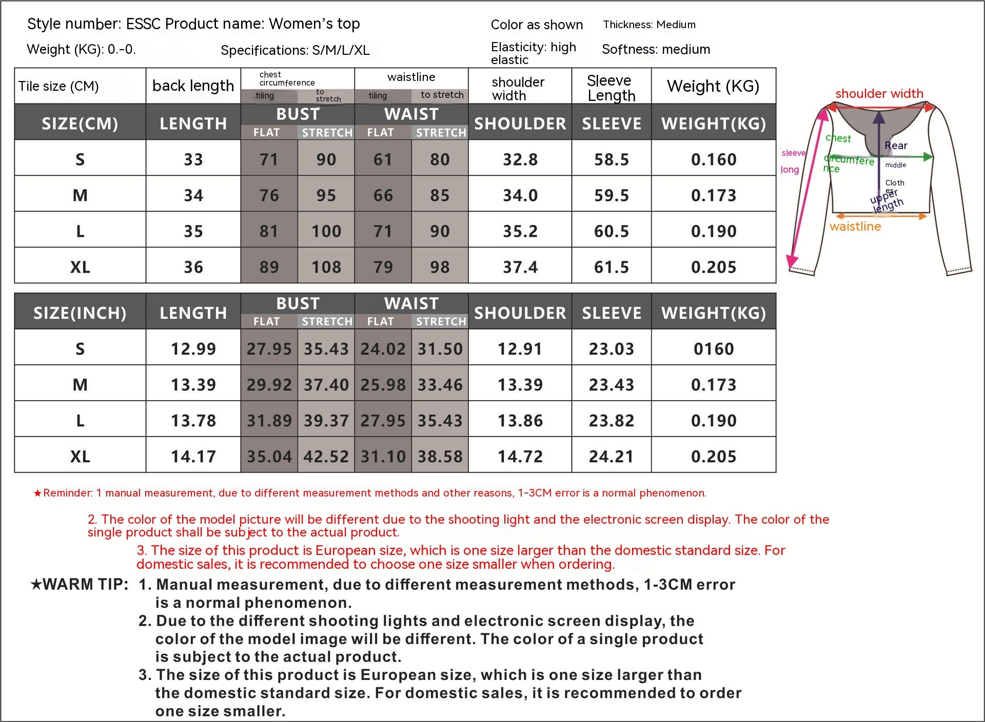 Rib Slim-fit Short Long Sleeve French Shirt - Fashionner