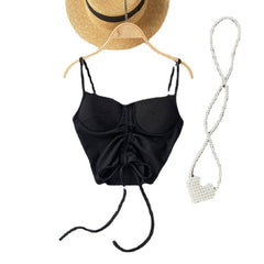 Women's Camisole Fashion Drawstring Slim Fit Vest - Fashionner