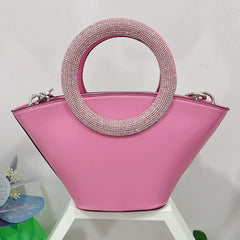 Diamond Round Handle Portable Basket Pack - Fashionner