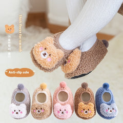 Thickening Fleece-lined Baby Low-top Ankle Non-slip Floor Socks