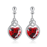 Heart-shaped Ruby Jewelry Suit - Fashionner