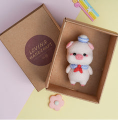 Wool Felt Poke Poke Material Bag DIY Handmade Pendant Key Chain Jewelry Accessories