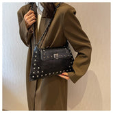 Rivet Bag Envelope Chain Crossbody - Fashionner
