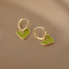 Love Heart Ear Rings Sweet Peach Heart Ear Clip