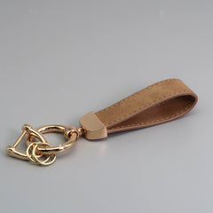 Suede Car Hardware Anti-lost Keychain