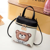 Cute Cartoon Women Messenger Bags High Quality Cross Body Bag PU Leather Mini Bear Shoulder Bag Handbags Bolsas Feminina - Fashionner