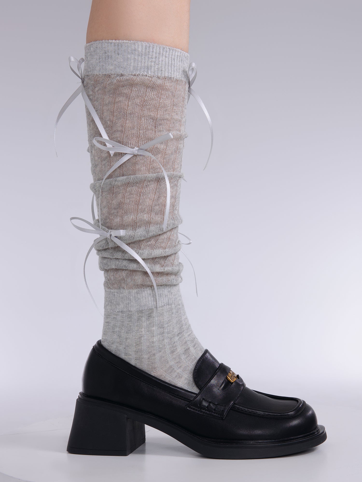 Korean Ballet Girl Butterfly Pile Socks - Fashionner